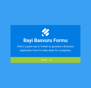 Bayi Başvuru Form Template