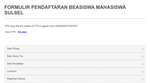 Beasiswa PTN Unggulan Yayasan Hadji Kalla