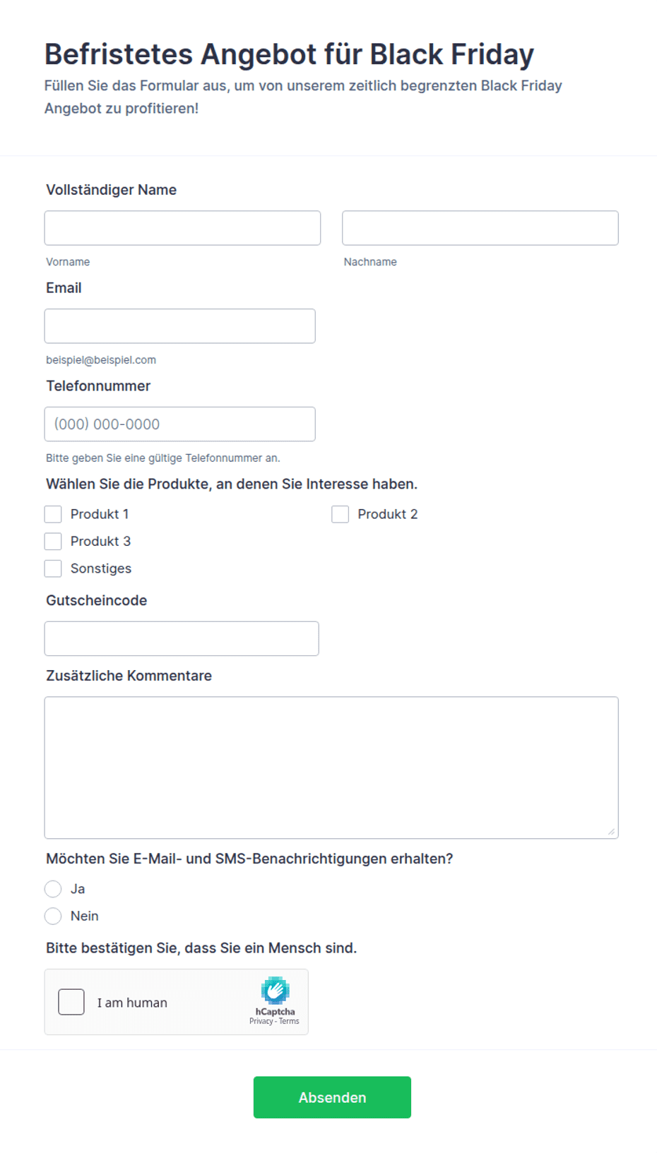 Befristetes Angebot für Black Friday | Jotform