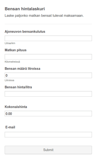 Bensan Hintalaskuri