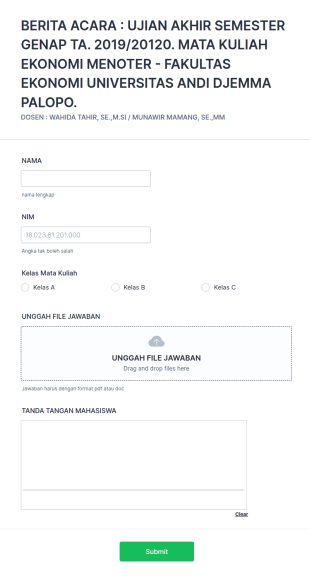 Berita Acara