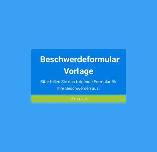 Beschwerde Formular Vorlage Form Template