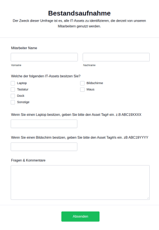 Bestandsaufnahme