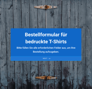 Bestellformular Für Bedruckte T Shirts