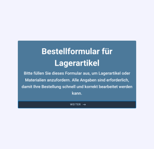 Bestellformular Für Lagerartikel