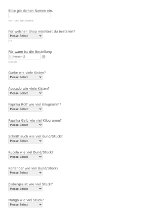 Bestellformular Gemüse Eathappy Churany Form Template