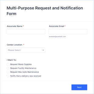 Multi Purpose Request And Notification Form Template