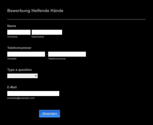 Bewerbung Für Helfende Hände
