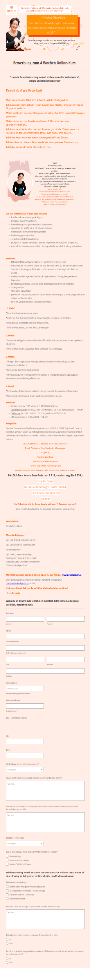 Bewerbung Zum 4 Wochen Online Kurs