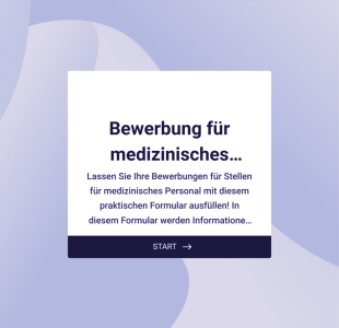 Bewerbungsformular Für Medizinisches Personal Form Template