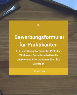 Bewerbungsformular Für Praktikanten Form Template