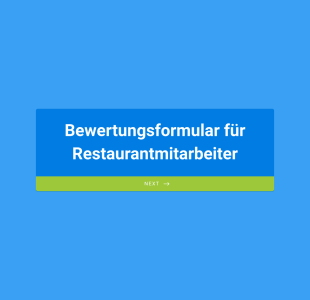 Bewertungsformular Für Restaurantmitarbeiter Form Template