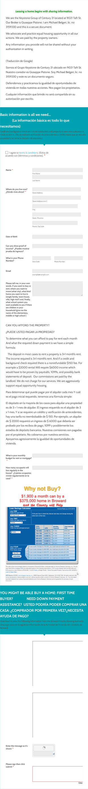 Bi Lingual Client Information Es En Sef Form Template