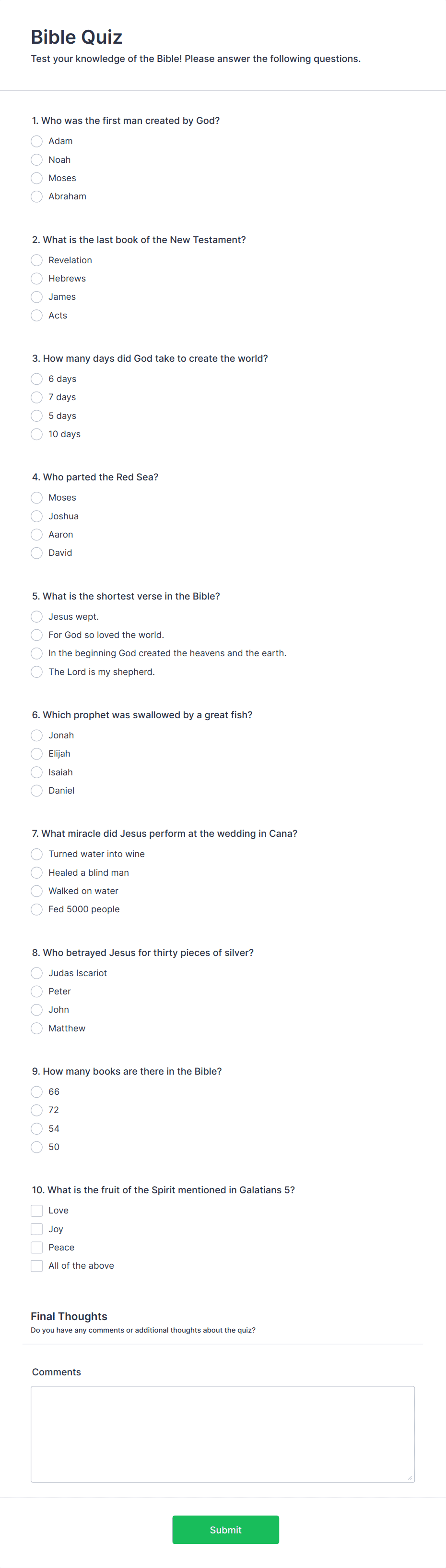 bible-quiz-form-template-jotform for Free Printable Bible Trivia Questions And Answers Multiple Choice Bible Quiz Form Template | Jotform for Free Printable Bible Trivia Questions And Answers Multiple Choice