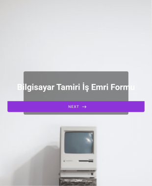 Bilgisayar Tamiri İş Emri Form Şablonu