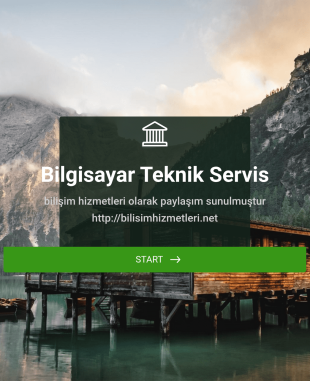 Bilgisayar Teknik Servis 2 Form Şablonu