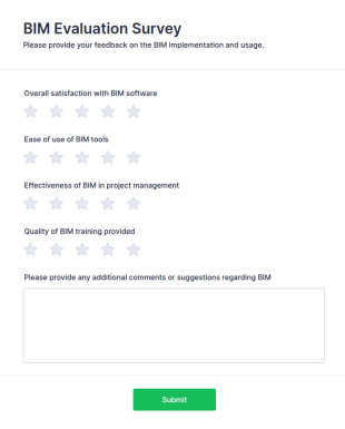 BIM Evaluation Survey Form Template