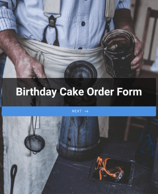 Birthday Cake Order Form Template