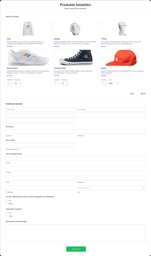 Black Friday Bestellformular Form Template