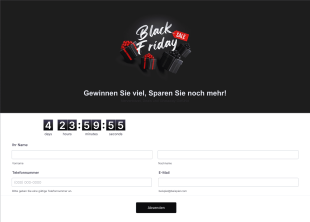 Black Friday Giveaway Formular