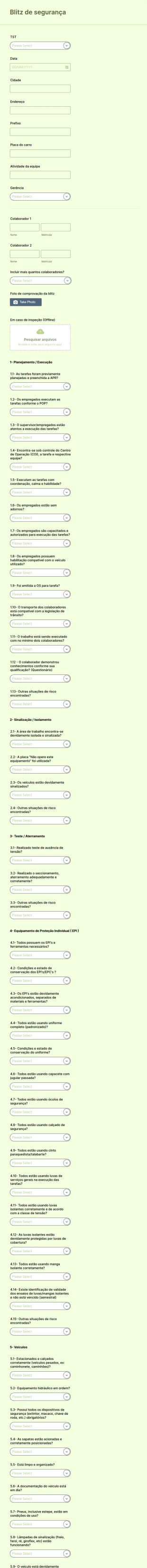 Blitz De Segurança DPL