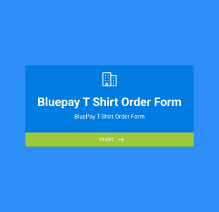 Bluepay T Shirt Order Form Template