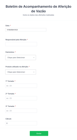 Boletim Aferições Form Template