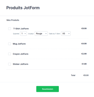 Bon De Commande Pour Multiples Produits