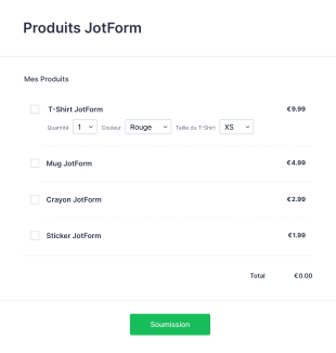 Bon De Commande Pour Multiples Produits