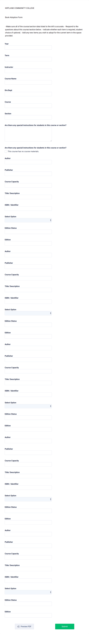Book Adoption Form__KCC Form Template