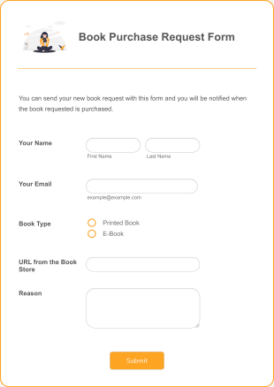 Book Purchase Request Form Template