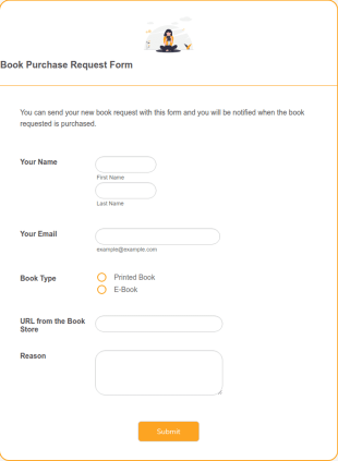 Book Purchase Request Form Template