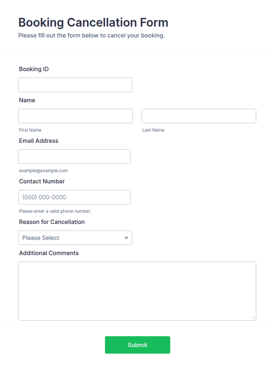 Booking Cancellation Form Template Jotform booking-cancellation-form-template-jotform
