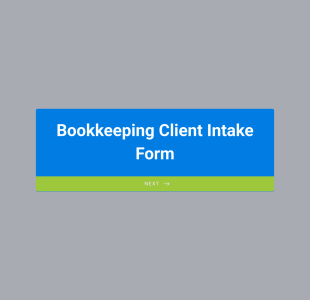 Bookkeeping Client Intake Form Template