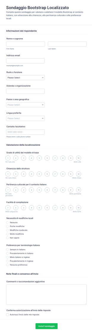 Bootstrap Survey Italiano