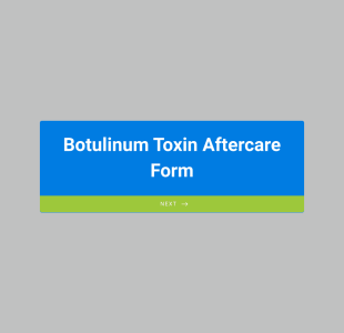Botulinum Toxin Aftercare Form Template