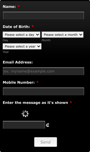 Mailing Notification Signup Form Template