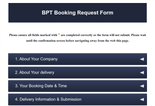 BPT Booking Request Form Template