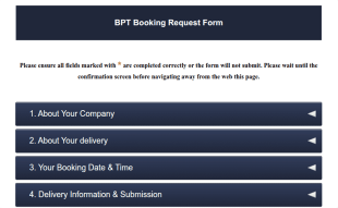 BPT Booking Request Form Template