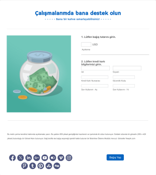 Braintree Bağış Form Şablonu