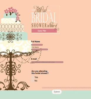 Bridal Shower Form Template