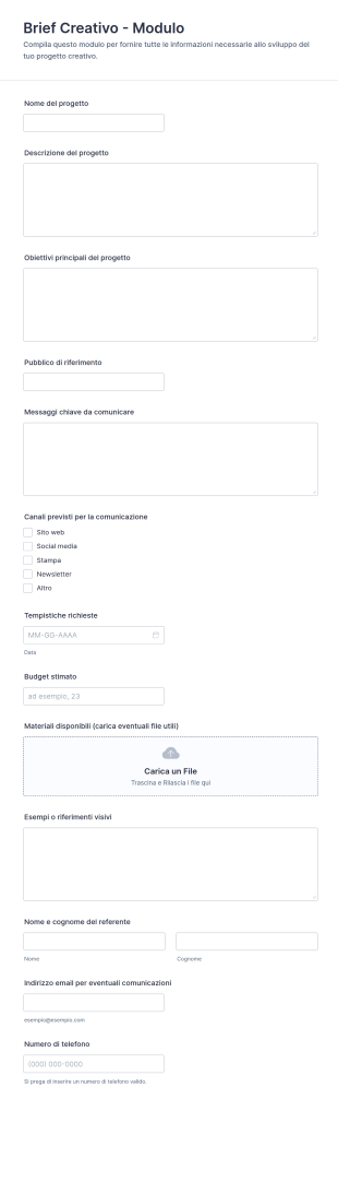 Brief Creativo Modulo