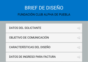 BRIEF DE DISEÑO GRÁFICO Form Template
