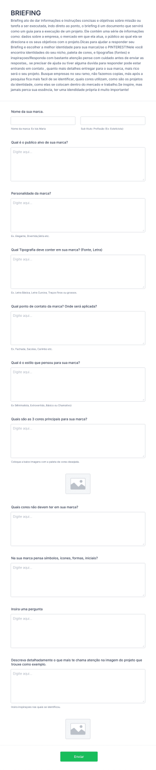 BRIEFING KT CREATION & DESIGN Form Template