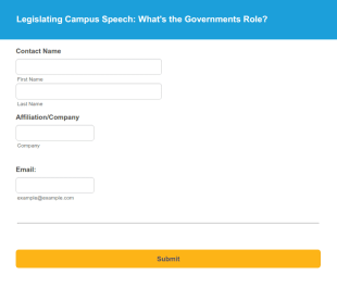 Briefing Registration Form Template