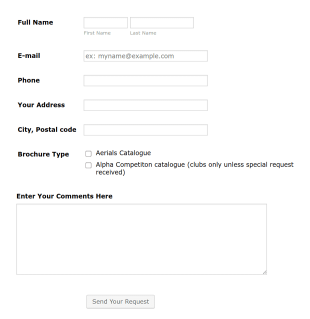 Brochure Request Form Template