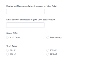 Offer Building Form Template