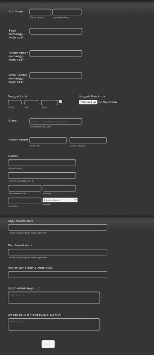 Buku E Slam Form Template