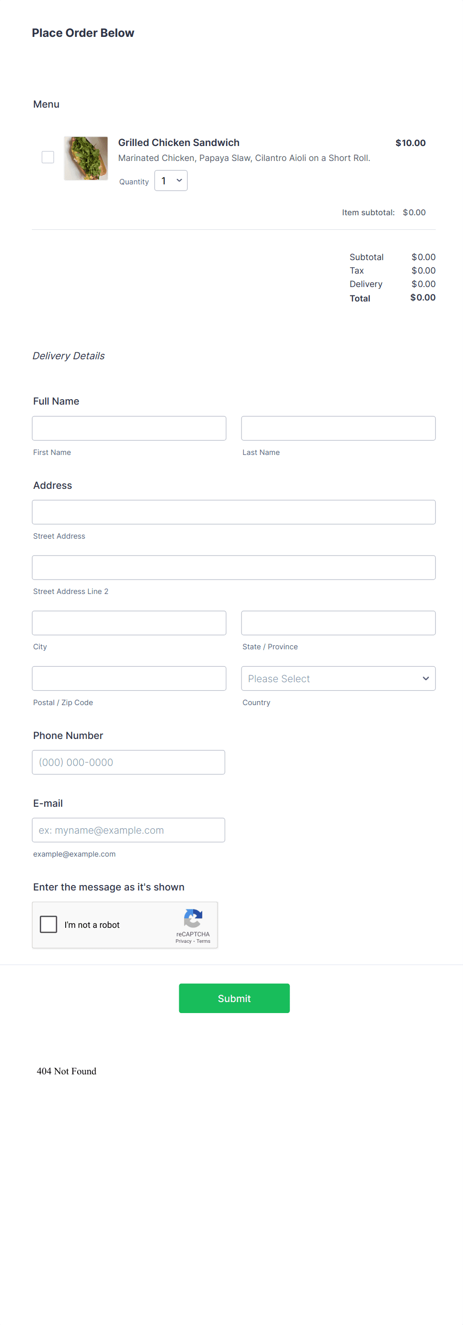 Bundle Order Form Template | Jotform