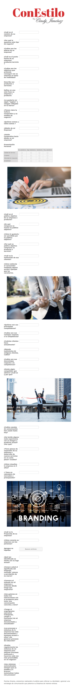 Business Application Form In Spanish